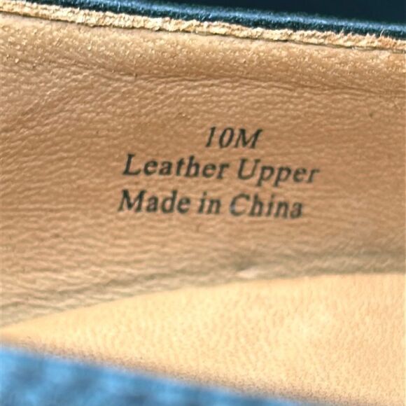 L'AMOUR DES PIEDS Quinziano Block Heel Leather Pumps Black Size 10 - Picture 5 of 10